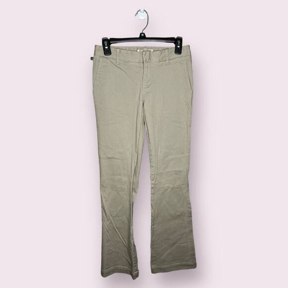 Polo Ralph Lauren Vintage Low Rise Light Academia Bootcut Khaki Pants Size 2 - Picture 1 of 4